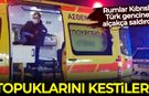 Rumlar Kıbrıslı Türk gencine alçakça saldırdı: Topuklarını kestiler!