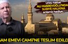 Ünlü Hattat Ali Hüsrevoğlu'nun hat çalışması Şam Emevi Camii'ne hediye edildi