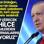 Cumhurbaşkanı Erdoğan tüm siyasi aktörlere seslendi: Gazze konusunda hassasiyet çağrısı
