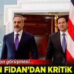 Türkiye Cumhuriyeti Dışişleri Bakanı Hakan Fidan, ABD'li mevkidaşı Marco Rubio ile telefon görüşmesi gerçekleştirdi.  BA