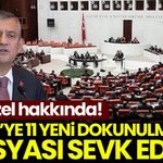 TBMM'ye 11 yeni dokunulmazlık dosyası sevk edildi