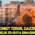 İşgalci İsrail, Gazze'de çok katlı bir binayı daha yerle bir etti