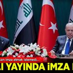 Canlı yayında imza krizi