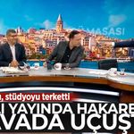 Canlı yayında hakaretler havada uçtu! Dayanamadı, stüdyoyu terketti