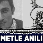 Hanzala'nın çizeri Naci el Ali şehadetinin yıldönümünde rahmetle anılıyor
