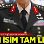 205 general ve amiral görev yerlerine atandı