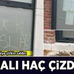 Belçika'da camiye çirkin saldırı: Gamalı haç çizdiler