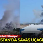 Yunanistan'da savaş uçağı düştü!