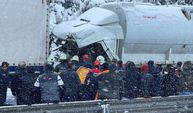 Bolu Dağı'nda korkunç kaza! 32 araç birbirine girdi...