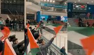 İsrail buz hokeyi milli takımına şok protesto!