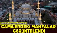 İstanbul’da Ramazan ayı dolayısıyla camilerdeki mahyalar görüntülendi