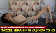 Siyonist İsrail'in saldırıları sürüyor! Gazzeli İbrahim’in yaşam mücadelesi…
