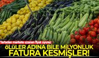 Meyve-sebze fiyatlarında büyük oyun! Ölüler adına bile milyonluk fatura kesmişler