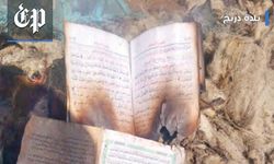 PKK'lı teröristler camiye saldırıp, topladıkları Kur'an-ı Kerim'leri yaktı