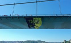 MKE Ankaragücü bayrakları İstanbul köprülerinde