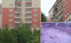 Beylikdüzü'nde 10 katlı binanın 2 balkonu çöktü