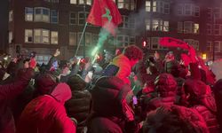 Hollanda polisi zaferi kutlayan Faslılara müdahale etti