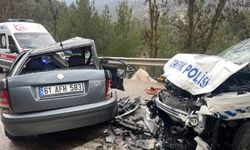 Burdur'da polis aracıyla çarpışan otomobildeki bir kişi öldü