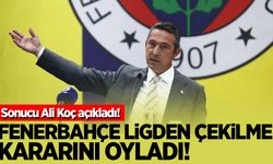 Fenerbahçe ligden çekilme kararını oyladı! Ali Koç sonucu açıkladı...
