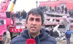 Elbistan'da 7.6'lık yeni depreme muhabir böyle yakalandı