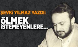 Şevki Yılmaz yazdı: 'Ölmek istemeyenlere...'