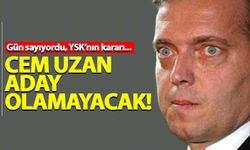 Cem Uzan'ın cumhurbaşkanı adaylığı kabul edilmedi!