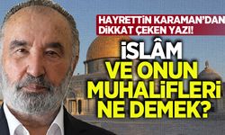 Hayrettin Karaman; İslâmî düzen iktidarı, İslâm muhalifleri gibi tanımları mercek altına aldı