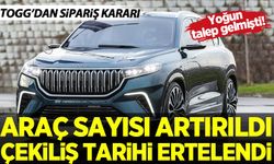 Yoğun talep sonrası Togg'dan yeni karar: Ön sipariş için araç sayısı artırıldı