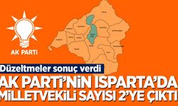 AK Parti'nin Isparta'daki milletvekili sayısı 2'ye çıktı!
