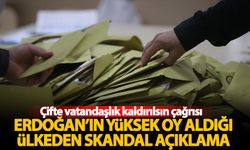 Erdoğan'ın yüksek oy aldığı ülkede skandal açıklama