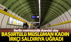 Berlin'de skandal olay! Başörtülü Müslüman genç kadın metroda saldırıya uğradı