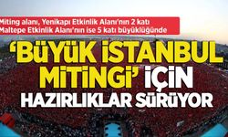 'Büyük İstanbul Mitingi' için hazırlıklar sürüyor