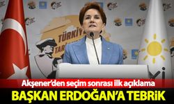Meral Akşener'den Cumhurbaşkanı Erdoğan'a tebrik