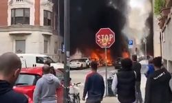 İtalya'da patlama: Çok sayıda araç alev aldı