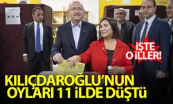 Kılıçdaroğlu'nun oyları 11 ilde düştü!