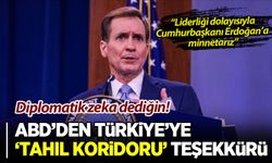 ABD'den tahıl koridoru açıklaması: Cumhurbaşkanı Erdoğan'a minnettarız