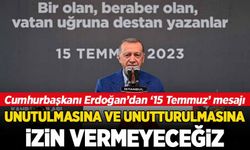 Cumhurbaşkanı Erdoğan: 15 Temmuz direnişini lekelemeye kimsenin gücü yetmez