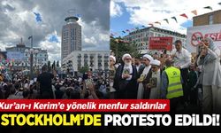 İsveç'te Kur'an-ı Kerim'e yönelik menfur saldırı protesto edildi