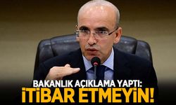 Hazine ve Maliye Bakanlığı'ndan Mehmet Şimşek açıklaması!