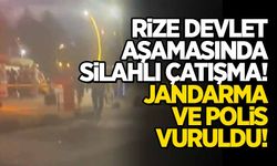 Rize'de silahlı çatışma! Jandarma ve polis dahil 5 kişi yaralandı!