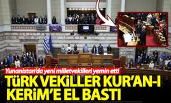 Yunanistan'da milletvekilleri yemin etti: Türk vekiller Kur'an-ı Kerim'e el bastı