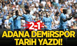 10 kişi kalan Adana Demirspor'dan tarihi başarı!