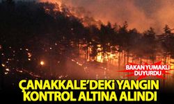 Bakan Yumaklı duyurdu: Çanakkale'deki orman yangını kontrol altına alındı