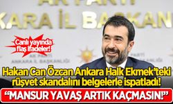 Hakan Can Özcan, Ankara Halk Ekmek'te yaşanan rüşvet skandalını belgelerle ispatladı!