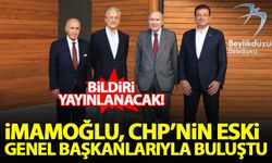 İmamoğlu, CHP'nin eski genel başkanlarıyla bir araya geldi