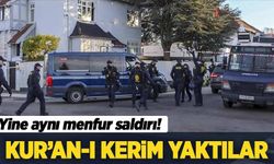 Yine aynı menfur saldırı! Danimarka'da Türk Büyükelçiliği önünde Kur'an yaktılar
