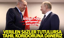 Erdoğan-Putin görüşmesi sona erdi! Dikkat çeken tahıl koridoru vurgusu