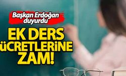 Başkan Erdoğan duyurdu! Ders başı ücretlere ek zam
