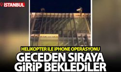 İstanbul'da bir AVM'de satılacak iPhone 15'ler helikopterle mağazaya getirildi