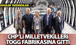 CHP'li milletvekilleri Togg'un fabrikasına gitti